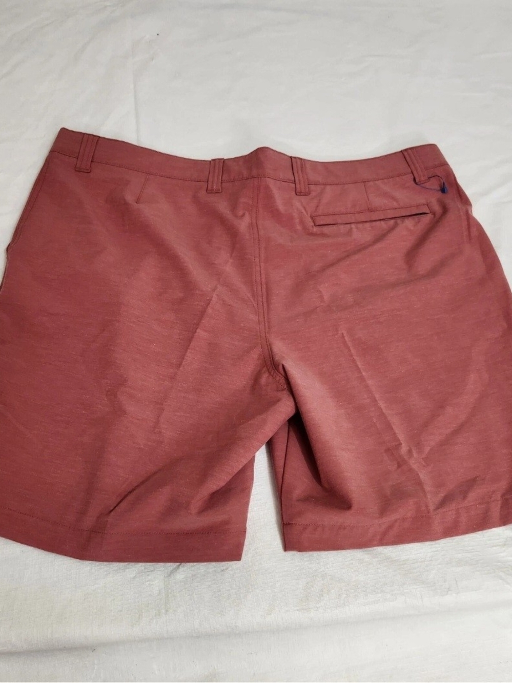 ROWM Men's Shorts Size 40 Flat Front 8" Inseam Red Rust NWT 06 - Picture 2 of 9